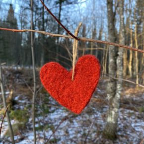 Heart Mohair Ornament