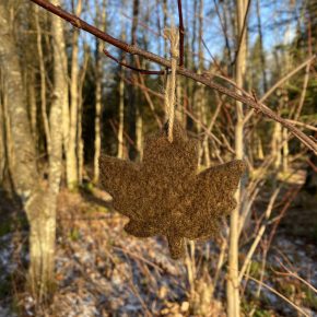 Maple Leaf Mohair Ornament